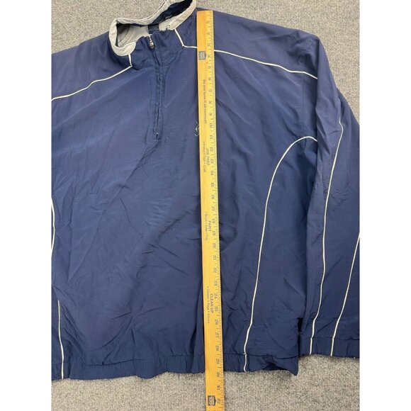 Straight Down Performance Jacket Men's XL Blue Pullover Golf Windbreaker - Picture 4 of 7